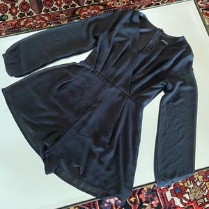 Love Culture Black Long Sleeve Romper